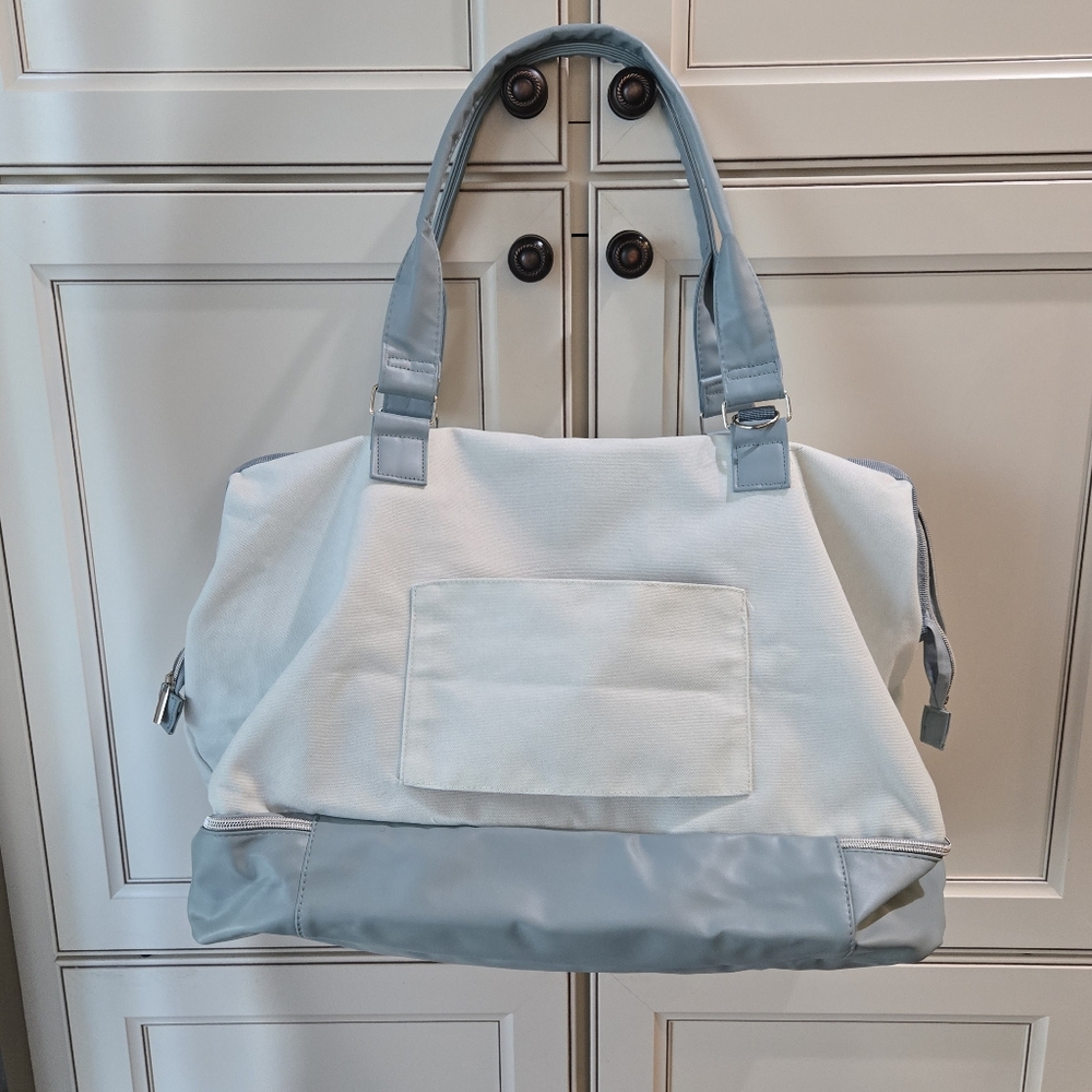 New DSW Weekender Bag Blue And White - Picture 2 of 10